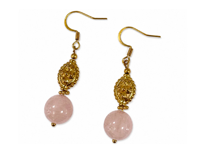 BOUCLES ÉLÉNA QUARTZ ROSE