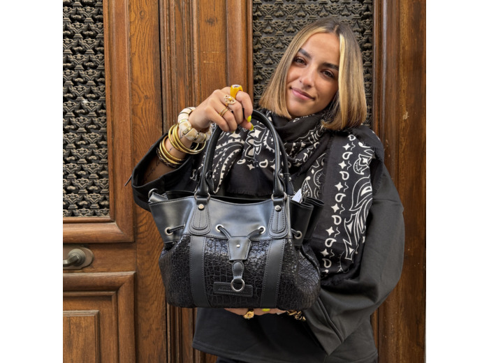 Sac à main style bourse Arthur & Aston en toile