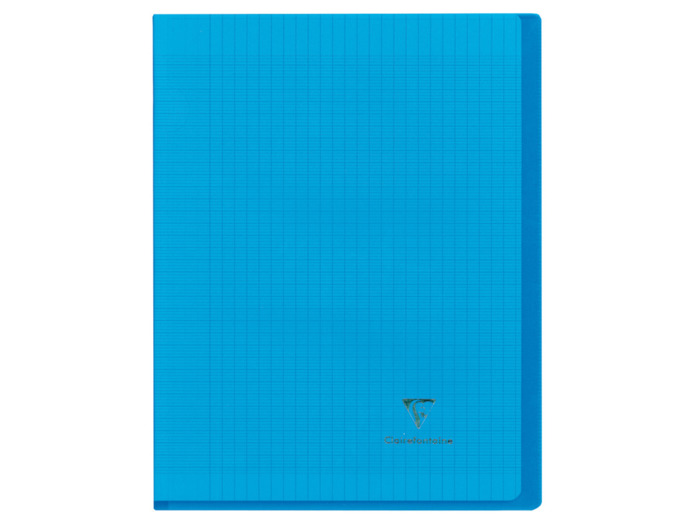 Cahier "Koverbook" - Polypro - 24x32 - 96 pages - Séyès - Bleu transparent
