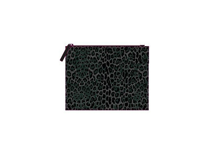 Fourre-tout plat "Croco" - Noir