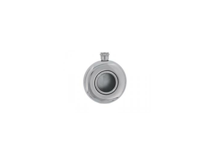 FLASQUE RONDE INOX VERRE