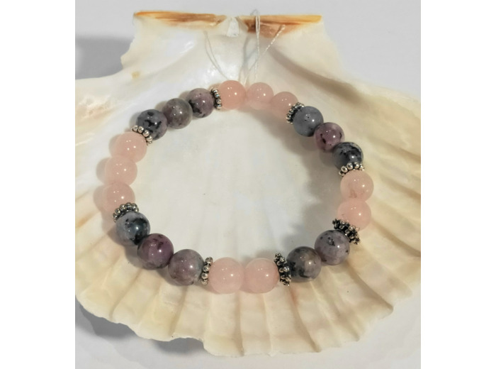 Quartz rose, Rhodochrosite