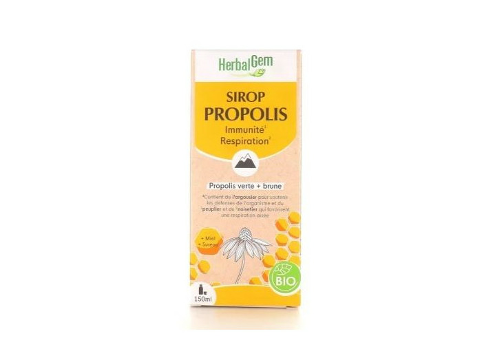 Propolis Adulte Sirop Bio 150ml Herbalgem