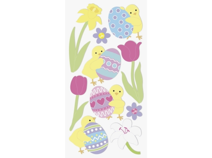 Sticker 3D "Poussins / Oeufs"