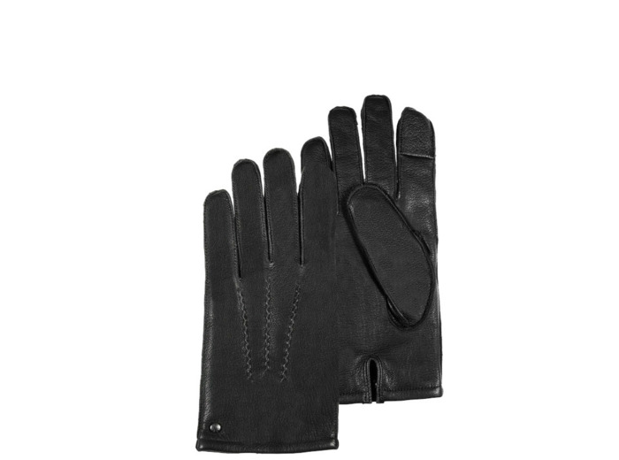 Isotoner Gants En Cuir Pour Homme Tactiles Taille S Noir