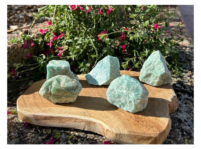 PIERRE BRUTE AMAZONITE