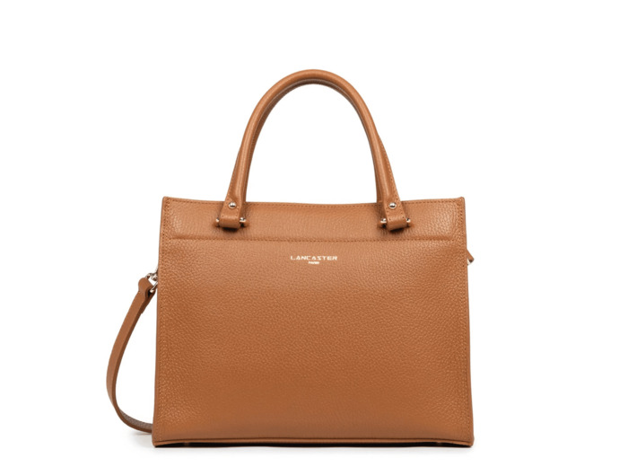 Lancaster Foulonné Double Sac Porté Main 470-63 Camel In Orange