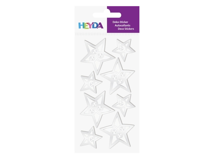 Sticker 3D "Etoiles argent"