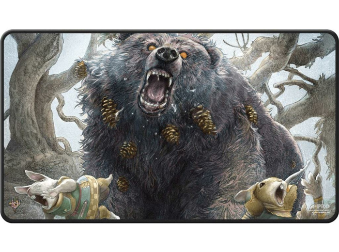 MTG : Bloomburrow Black stitched Playmat Art 2