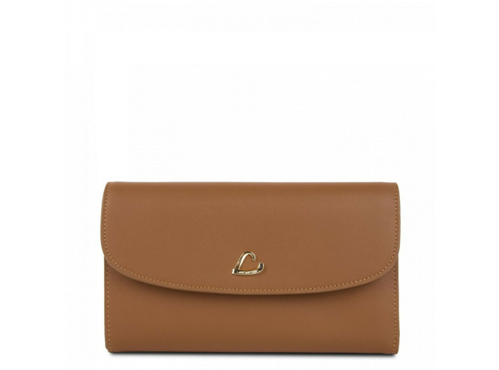 Lancaster City Portefeuille Compagnon Dos à Dos 123-23 Noisette