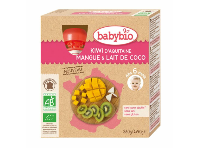 BABYBIO GOURDE KIWI/ MANGUE/ COCO 360G