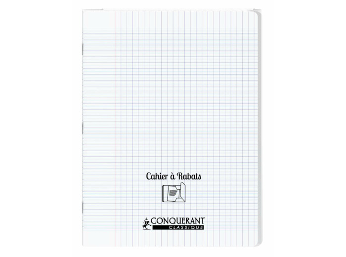 Cahier à rabats 24x32 - 96 pages - Séyès - Polypro incolore