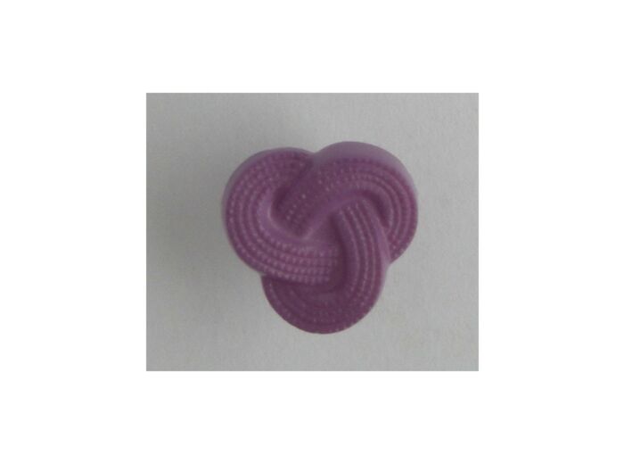 Bouton noeud violet 15 mm