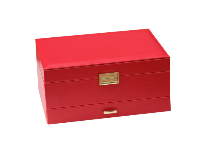 Maison Scarlett boîte à bijoux Denise Cuir PU Rouge