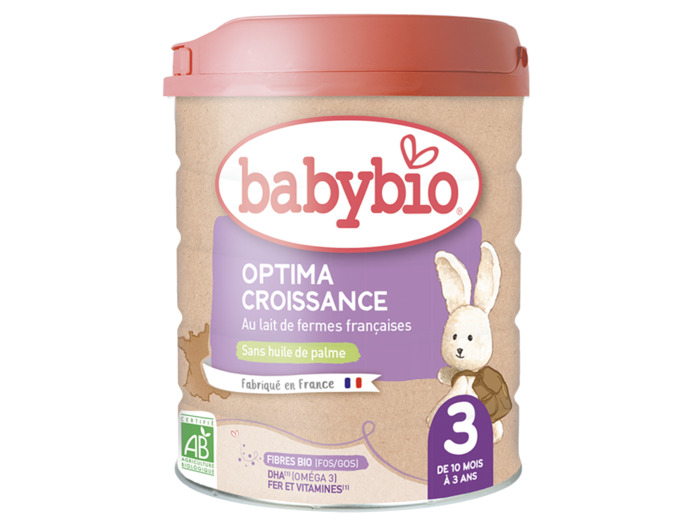 Optima 3 Croissance Lait En Poudre De 10 Mois A 3 Ans 800g Babybio