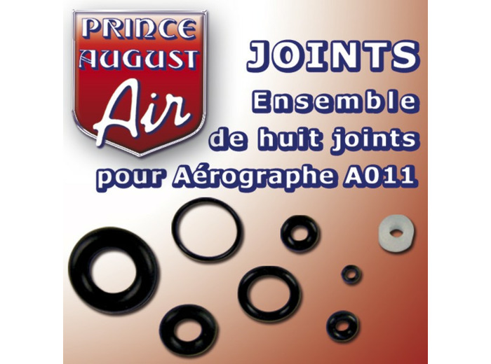 AA030 – Ensemble de huit joints pour aérographe A011 et A112