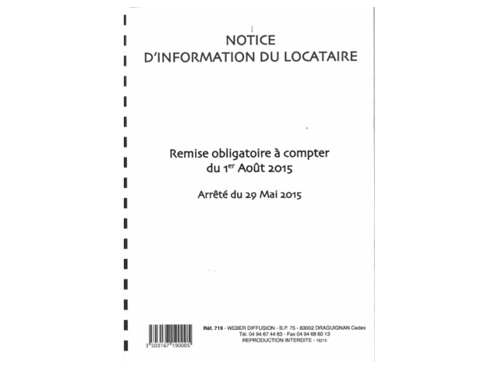 Notice d'information du locataire