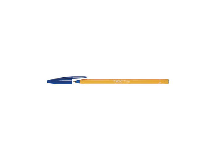 Stylo à bille - Orange fine - Bleu