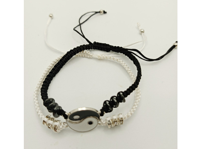 Bracelet couple/amitié ying yang