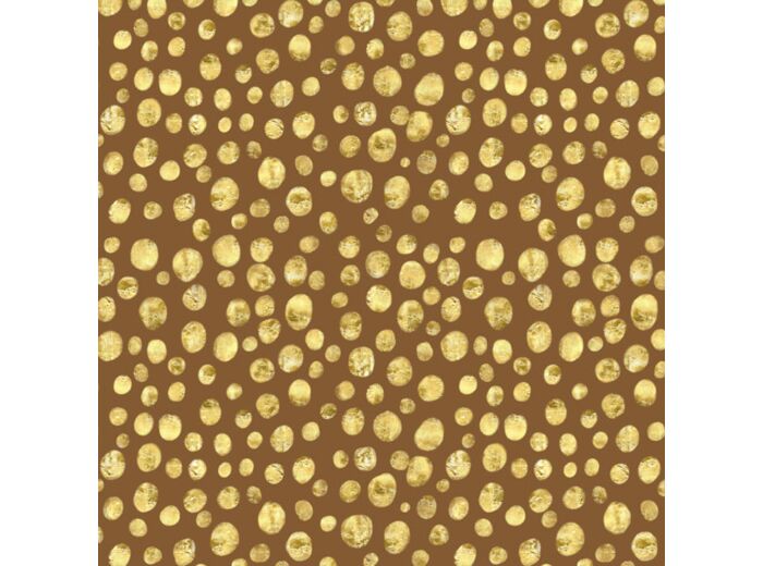 Tissu imperméable pois dorés 3 - 50 x 50 cm