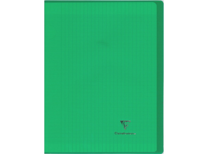 Cahier "Koverbook" - Polypro - 24x32 - 96 pages - Séyès - Vert transparent