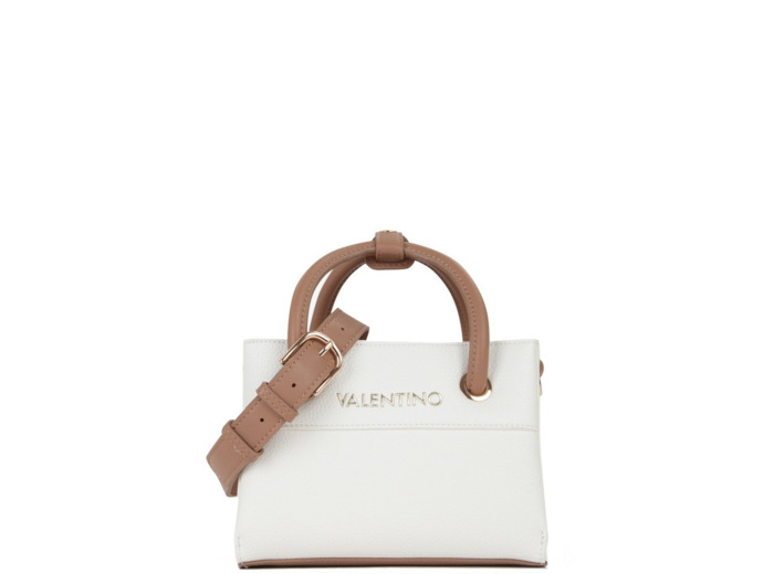 Valentino Alexia Sac A Main Bianco/Cuoio
