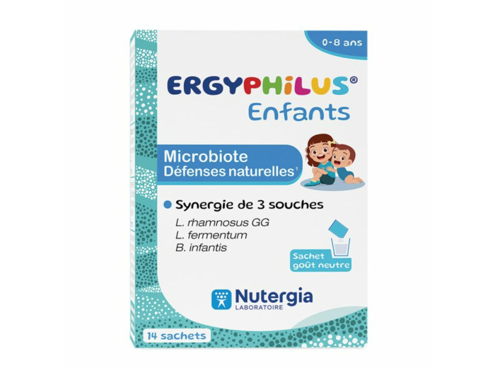 Microbiote Enfants 14 Sachets Ergyphilus Goût Neutre Nutergia