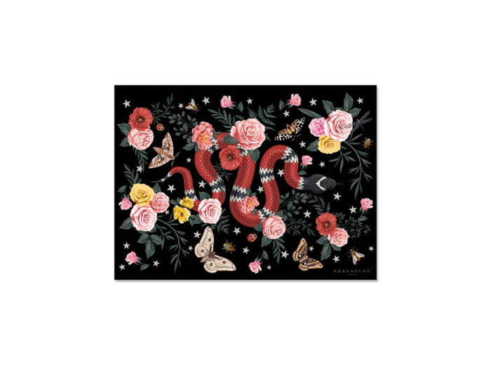 Set de table vinyle Snake Noir