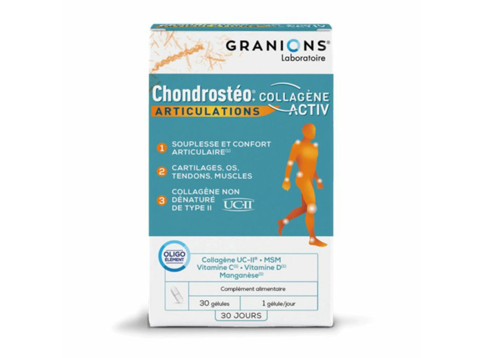 Articulations 30 Gelules Chondrosteo+ Collagene Activ Granions
