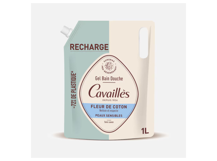 CAVAILLES ECO RECHARGE FLEUR DE COTON 1L