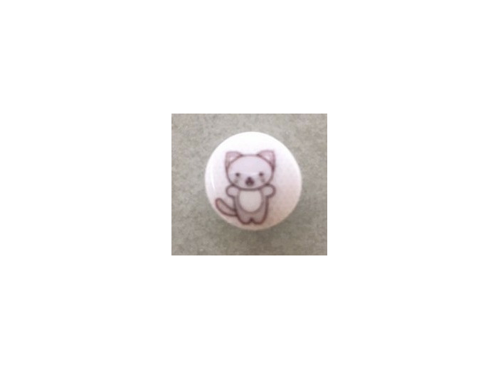 Bouton chat 12 mm