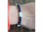 Bracelet Aigue marine/Lapis lazuli/Hématite