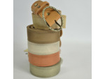 Mila Louise Pale X Ceinture irisé et grainé Ajustable TU Ambre