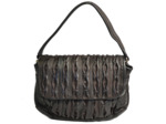 Biba Meyers Sac Besace en Cuir Lavé Sculpté MEE1L Marron Os