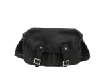 Berthille Mini Pêche Sac Croisé Cuir Gras Noir