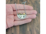 Pendentif désert 3 couleurs en acier inoxydable