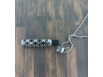 Collier aromathérapie avec pendentif diffuseur fleur de vie