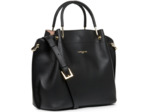 Lancaster Foulonne Double Grand Sac A Main Louisa 470-19 Noir In Naturel