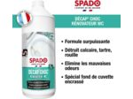 SPADO - Décapant et Rénovateur WC - Décap'Choc Spécial Fond de Cuvette Encrassé - Compatible Fosse Septique - 1L