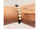 Bracelet en perles d'agate et perles d'eau douce naturelles