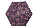 Isotoner Parapluie Mini Pliant Automatique Fleurs Aubergine