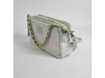 Mila Louise Mama XS DS Petit Sac Trotteur Toile Pois Azur