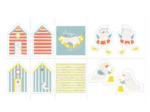 Coupon Tissu Into the sand panel Katia fabrics
