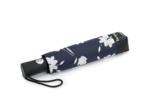 Isotoner Parapluie Pliant Automatique Fleur Marine
