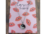 Pendentif ying yang à bouton pression