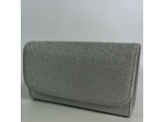 Farfouillette Pochette De Mariage A Rabat Brillante Et Rigide Argenté