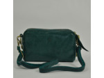 Mila Louise Mama XS BB Petit Sac Trotteur Cuir Résille Turquoise
