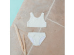 Maillot 2 pièces Bikini Gaufrette Ivoire