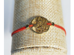 Bracelet élastique doré arbre de vie