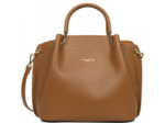 Lancaster Foulonne Double Grand Sac A Main Louisa 470-19 Camel In Orange